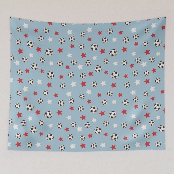 Item preview, Soccer Balls and Stars Christmas Pattern designed and sold by OneLook.
