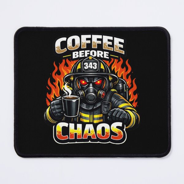 Item preview, COFFEE BEFORE CHAOS | Firefighter Humor Design designed and sold by Timeless Junction.