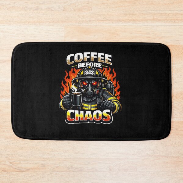 Item preview, COFFEE BEFORE CHAOS | Firefighter Humor Design designed and sold by Timeless Junction.