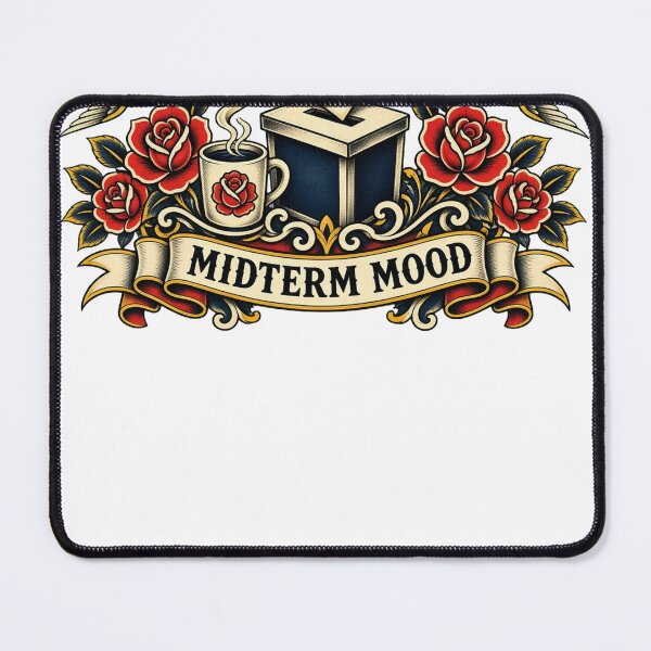 Item preview, Midterm Mood Funny Election Season Coffee designed and sold by HappyVibration.