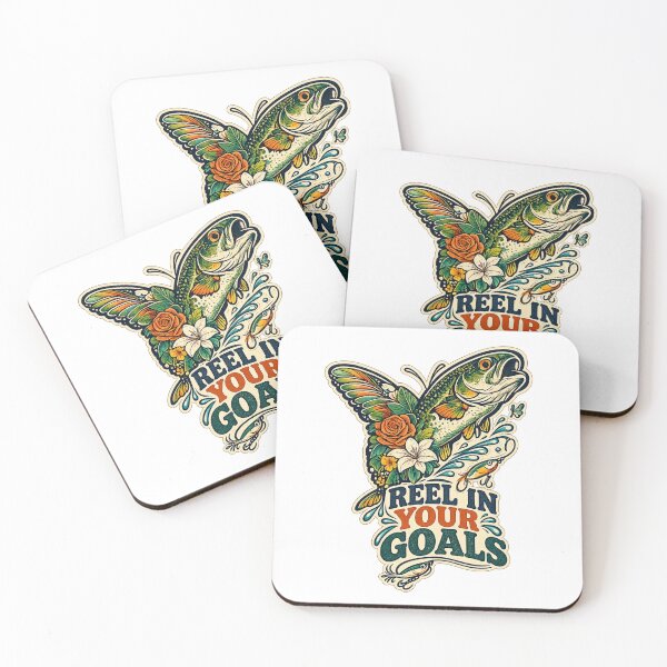 Item preview, Reel In Your Goals Motivational Quote designed and sold by OrientKes.