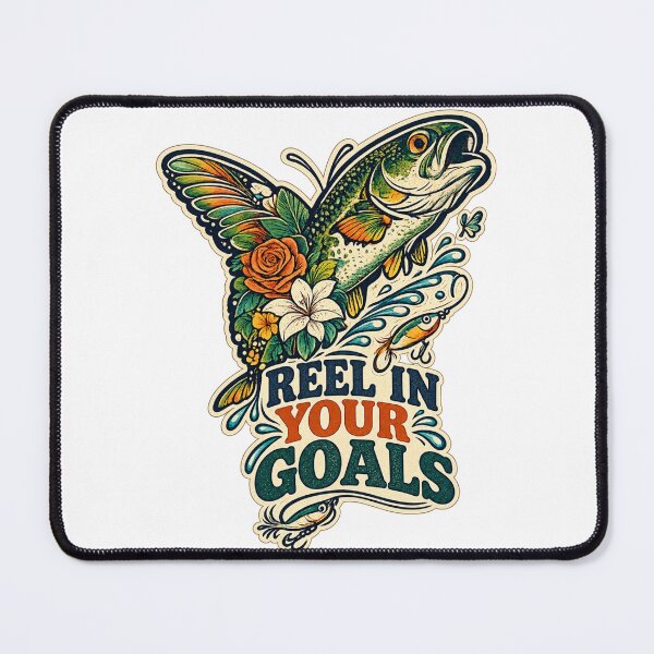 Item preview, Reel In Your Goals Motivational Quote designed and sold by OrientKes.