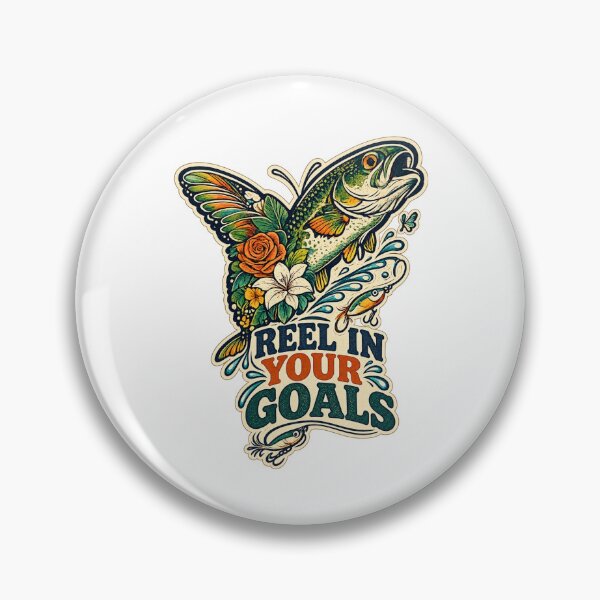 Item preview, Reel In Your Goals Motivational Quote designed and sold by OrientKes.