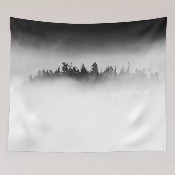 Item preview, In the clouds low. Early Morning at Pahkanakallio 16 bw designed and sold by Jouko Lehto Photography.