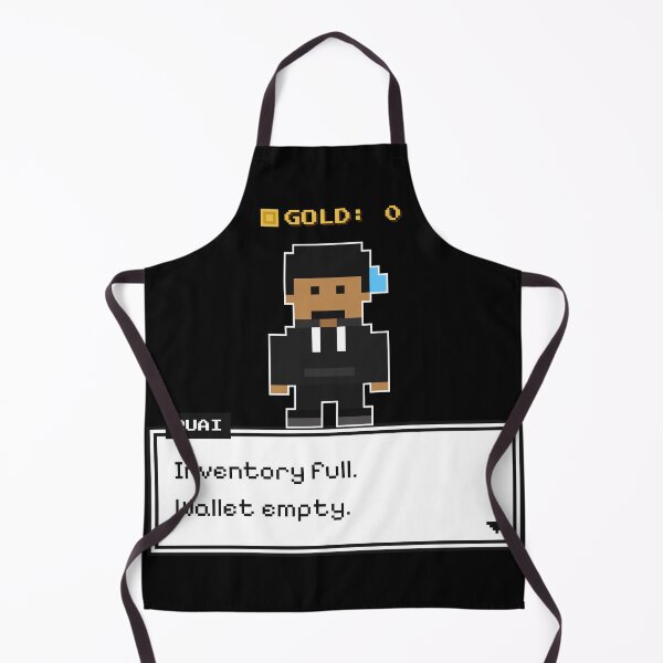 Item preview, Full inventory, empty wallet – Funny pixel art RPG designed and sold by Z808shop.