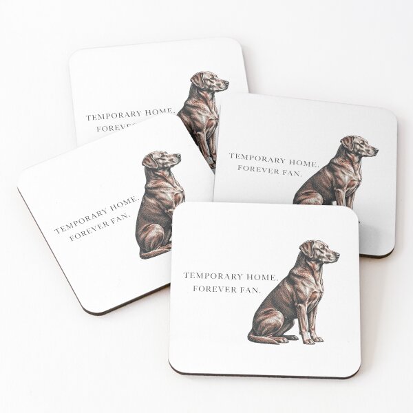 Item preview, Temporary Home Forever Fan — Foster Dog Rescue Illustration designed and sold by Be Your Voice.