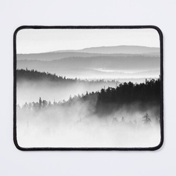 Item preview, In the clouds low. Early Morning at Pahkanakallio 17 bw designed and sold by Jouko Lehto Photography.