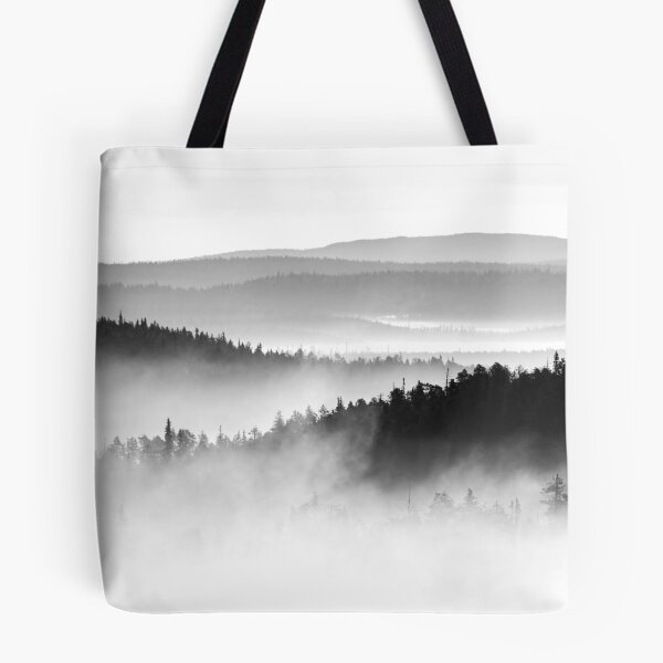 Item preview, In the clouds low. Early Morning at Pahkanakallio 17 bw designed and sold by Jouko Lehto Photography.