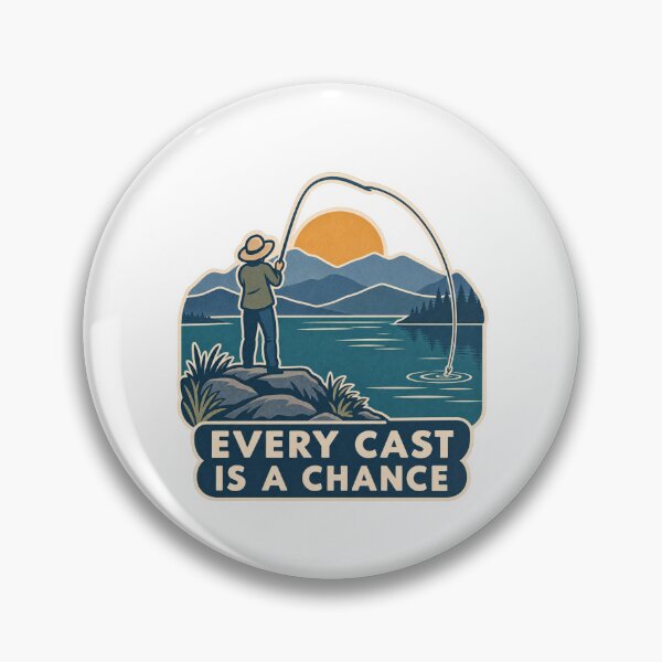 Item preview, Every Cast Is A Chance Motivational Quote designed and sold by OrientKes.