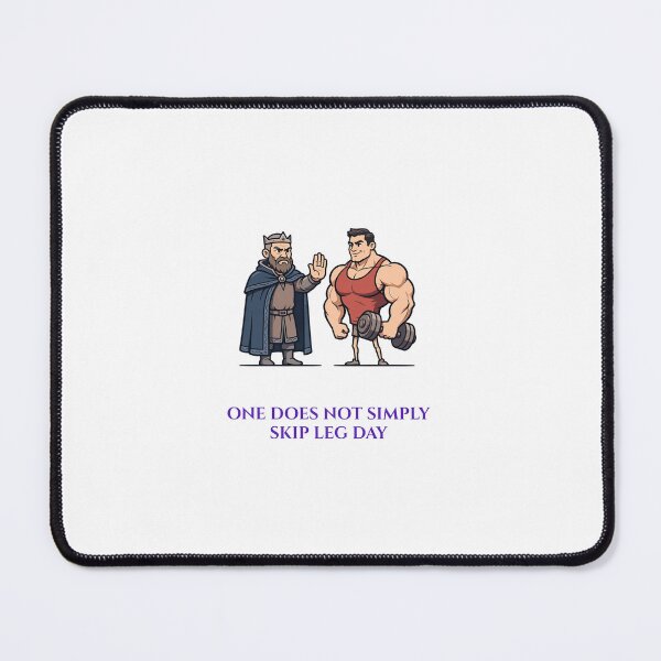 Item preview, One Does Not Simply Skip Leg Day Funny Gym Shirt — Medieval Meme Workout Gift Tee designed and sold by RobinHoodShirts.