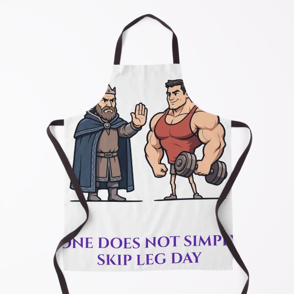 Item preview, One Does Not Simply Skip Leg Day Funny Gym Shirt — Medieval Meme Workout Gift Tee designed and sold by RobinHoodShirts.
