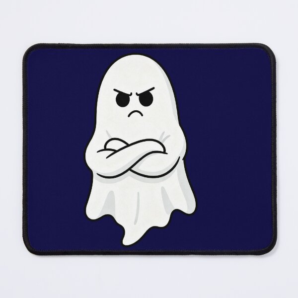 Item preview, Grumpy Ghost Resting Boo Face designed and sold by urmoments.