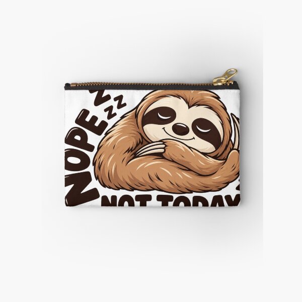 Item preview, Nope Not Today Sloth Sticker - Funny Sleepy Sloth Quote designed and sold by VYBEHAUS.