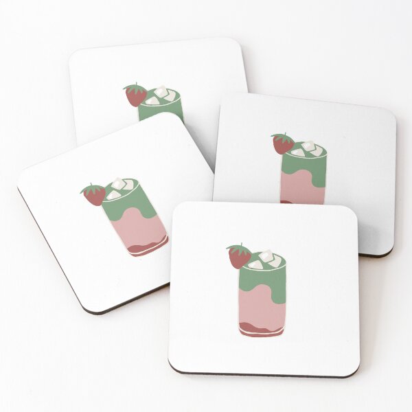 Item preview, strawberry matcha latte designed and sold by raspberryclover.