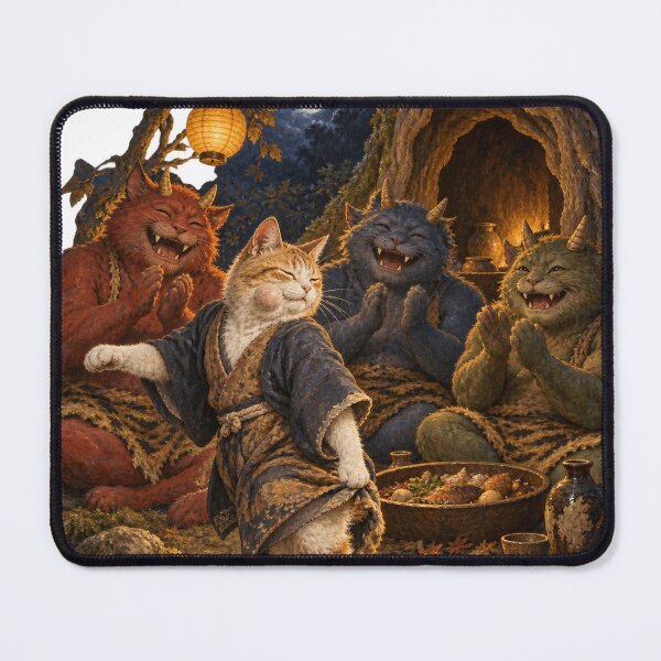 Item preview, Kobutori Jiisan Cat at the Oni Feast designed and sold by Ocelot-T.
