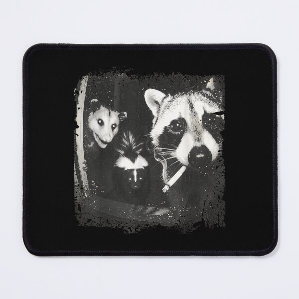 Item preview, Vintage Raccoon Opossum and Skunk Night Portrait designed and sold by NguboNorento.