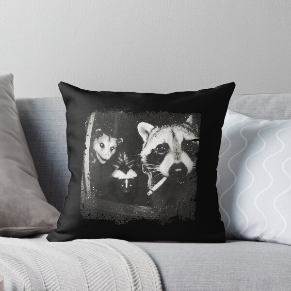 Item preview, Vintage Raccoon Opossum and Skunk Night Portrait designed and sold by NguboNorento.