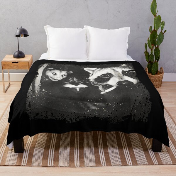 Item preview, Vintage Raccoon Opossum and Skunk Night Portrait designed and sold by NguboNorento.