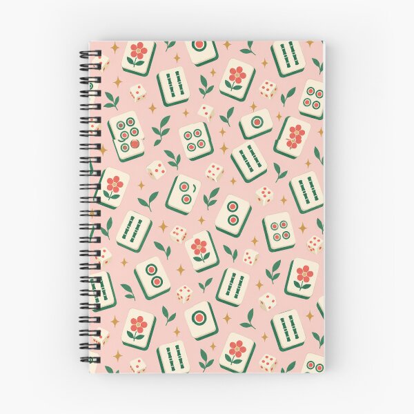 Item preview, Mahjong Pattern Tiles Dice Pastel Jade Blush designed and sold by Fanverse Merchandise.
