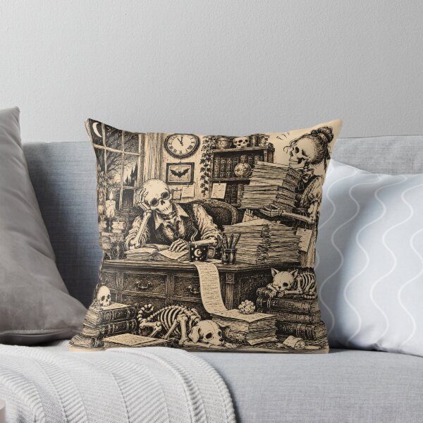 Item preview, Overworked Skeleton designed and sold by Blink Art Studio.