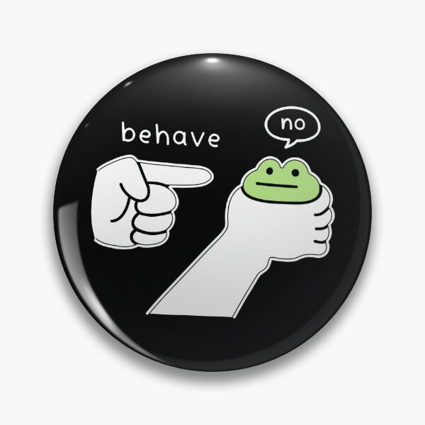Item preview, Behave No Hand Pointing Frog designed and sold by theandroidvivz.
