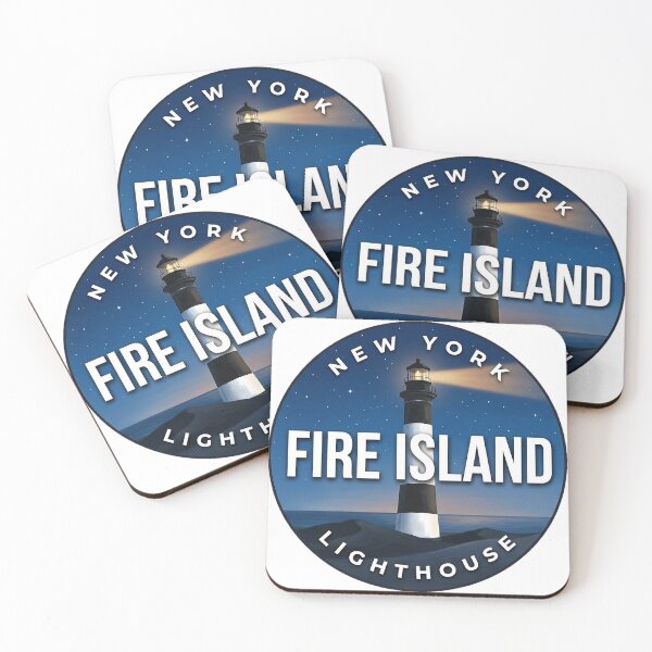 Item preview, Fire Island Lighthouse New York Night Beam Round Badge Sticker designed and sold by DetourDgn.