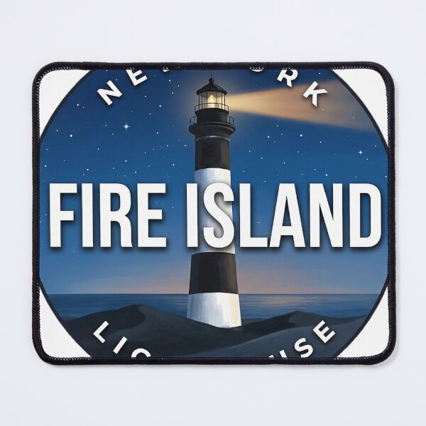Item preview, Fire Island Lighthouse New York Night Beam Round Badge Sticker designed and sold by DetourDgn.