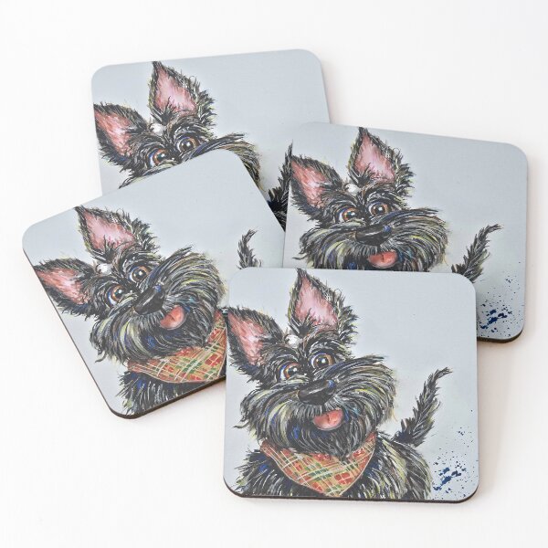 Item preview, Happy Scottish Terrier – Colourful Dog Art designed and sold by MariDaniArt.