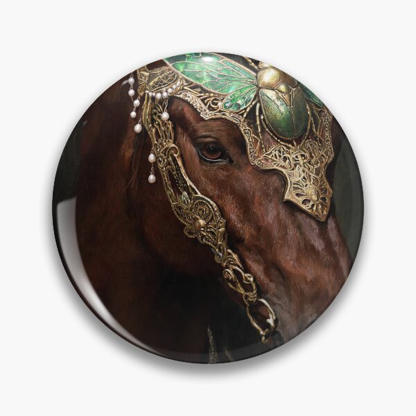 Item preview, Emerald Scarab Regal Horse Portrait designed and sold by KAMOCHI Art.