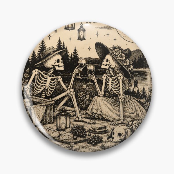 Item preview, Romantic Skeleton Picnic designed and sold by Blink Art Studio.