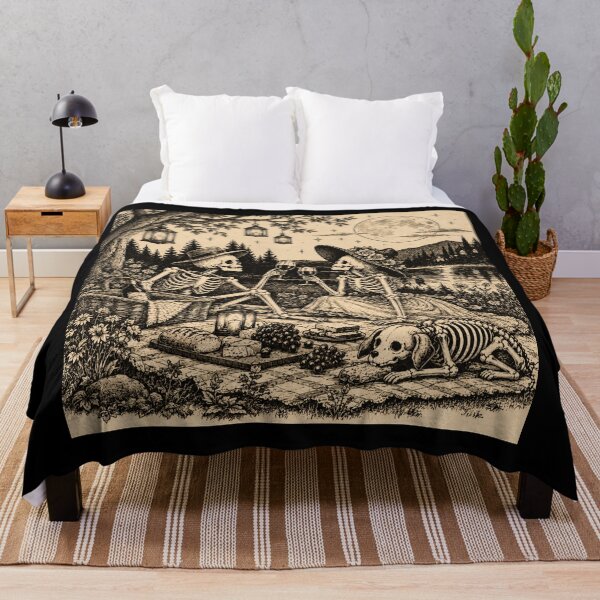 Item preview, Romantic Skeleton Picnic designed and sold by Blink Art Studio.