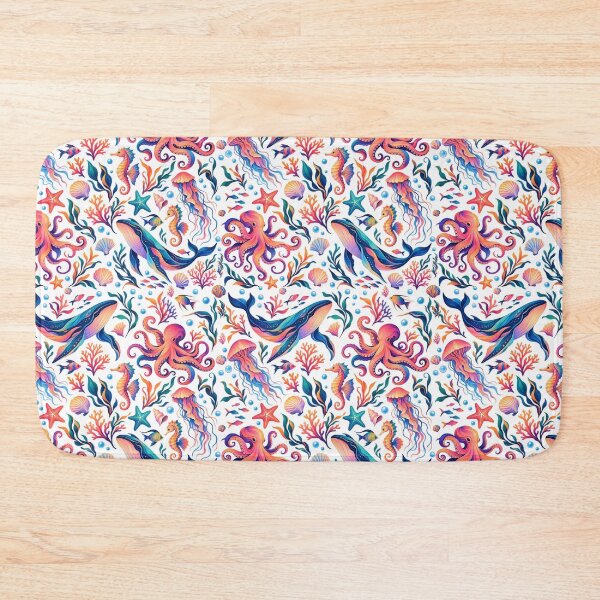 Item preview, Colourful Ocean Creatures  designed and sold by PatternXOXO.