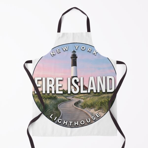 Item preview, Fire Island Lighthouse New York Boardwalk Morning Round Badge Sticker designed and sold by DetourDgn.