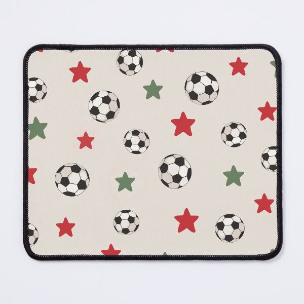 Item preview, Soccer Balls and Stars Christmas Pattern designed and sold by OneLook.
