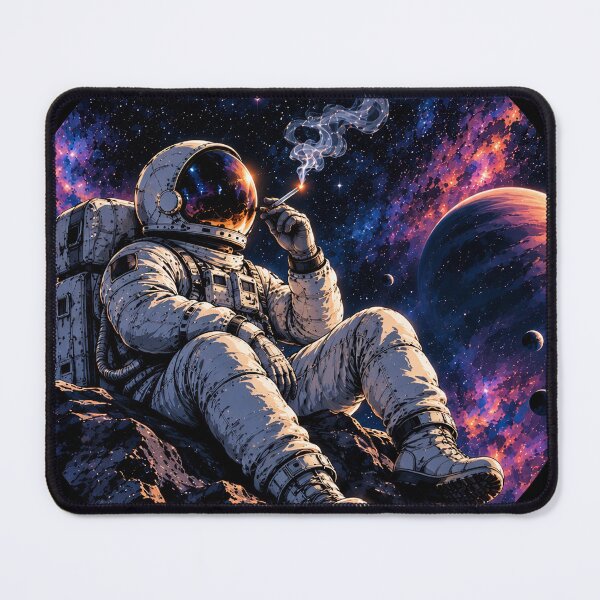 Item preview, Smoking Astronaut in Space designed and sold by apex.vibe.