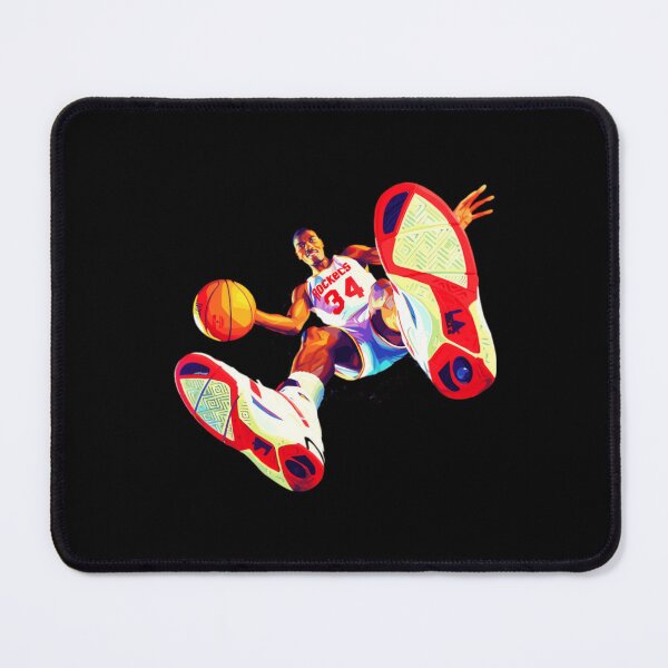 Item preview, Hakeem Olajuwon Colorful Basketball Dunk Pop Art Design designed and sold by Mary Robbins.