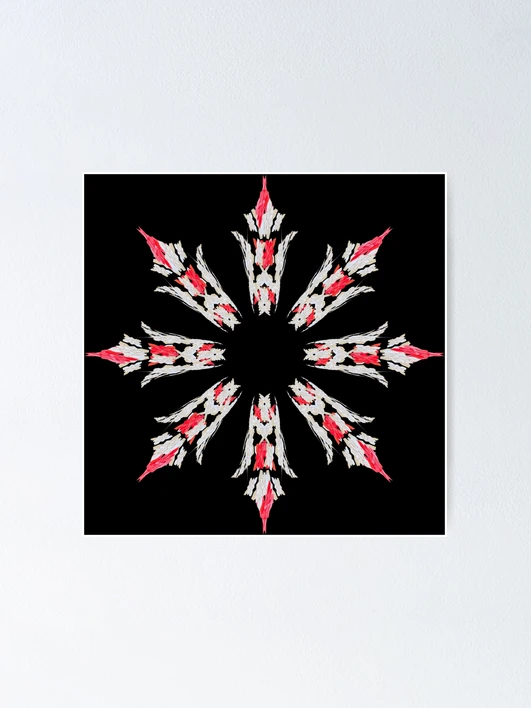 Thumbnail 1 of 3, Poster, Snowflake designed and sold by Meo Design.