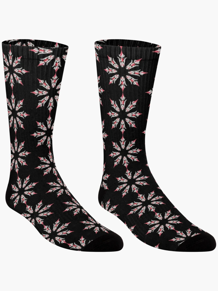 Thumbnail 3 of 5, Socks, Snowflake designed and sold by Meo Design.