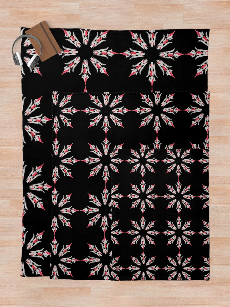 Thumbnail 5 of 6, Throw Blanket, Snowflake designed and sold by Meo Design.