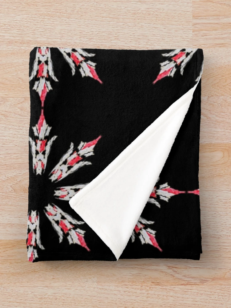 Thumbnail 3 of 6, Throw Blanket, Snowflake designed and sold by Meo Design.