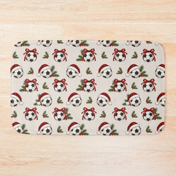 Item preview, Christmas Soccer Balls Seamless Holiday Pattern designed and sold by OneLook.