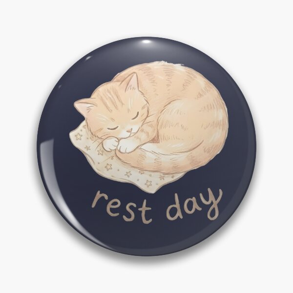 Item preview, Cute Sleeping Tabby Cat Pillow - Rest Day Cozy Illustration designed and sold by VibeShift Studio.