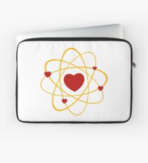 Atoms heart love positive energy Laptop Sleeve