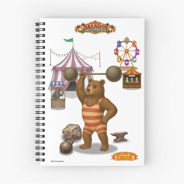 Item preview, Brandon Strong Bear: Vintage Circus Animal Parody designed and sold by MissTerryWoman.