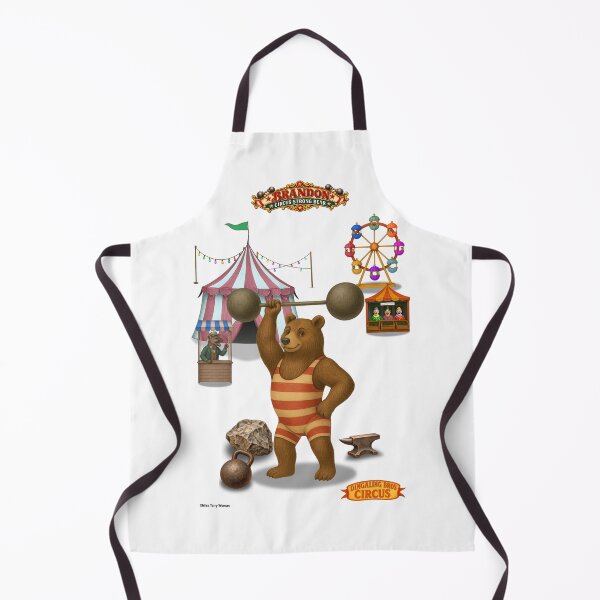 Item preview, Brandon Strong Bear: Vintage Circus Animal Parody designed and sold by MissTerryWoman.