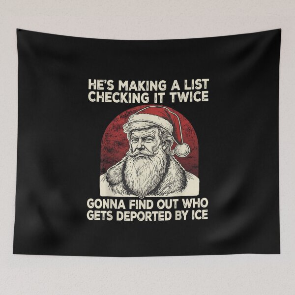 Item preview, Vintage Santa Portrait with Political Christmas Satire designed and sold by NgumohaLanke.