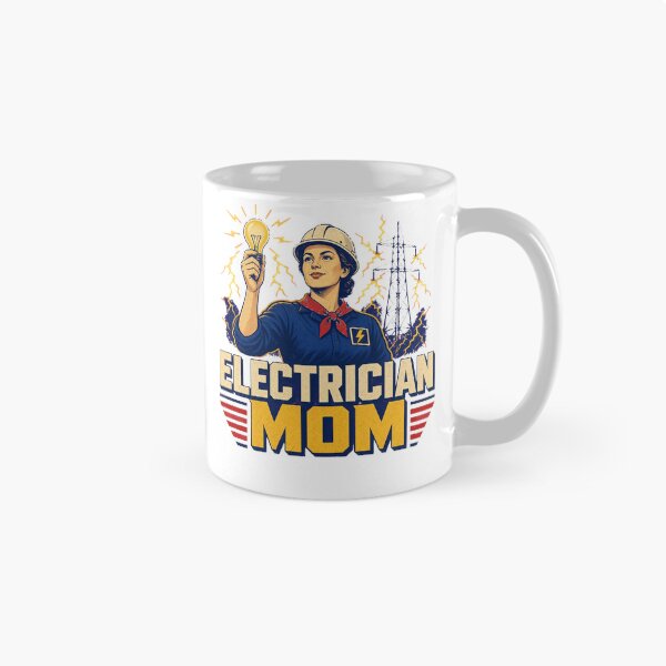 Item preview, Electrician Mom Female Electrical Worker designed and sold by HappyVibration.