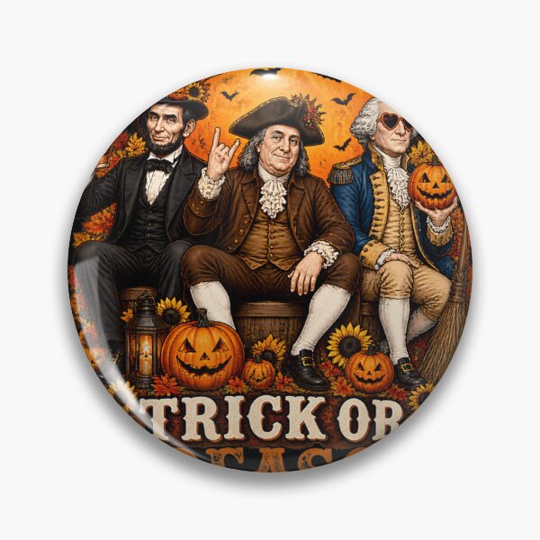 Item preview, Halloween Historical Figures with Pumpkins and Bats designed and sold by NgumohaLanke.