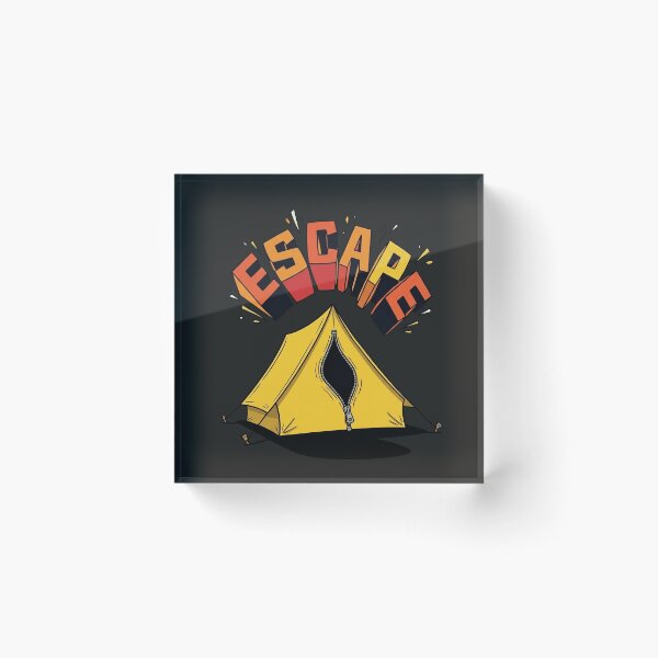 Item preview, Escape Camping Tent Outdoor Adventure Pop Art designed and sold by Rare By Hero.
