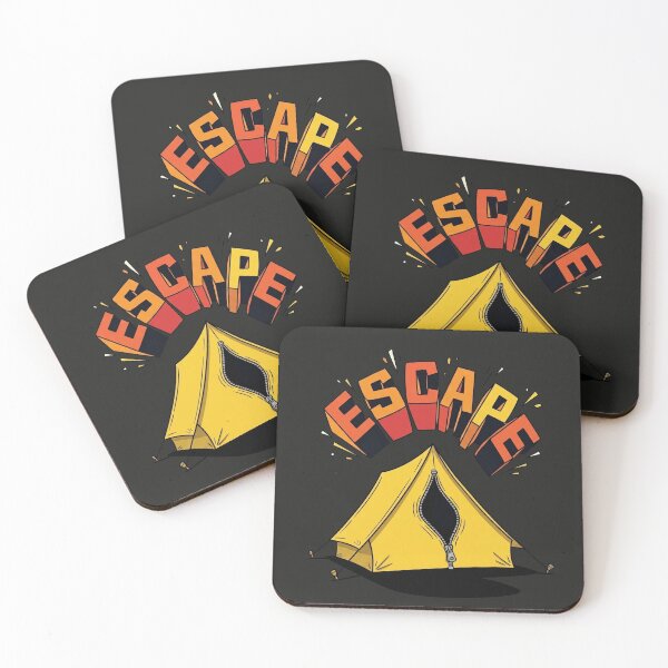 Item preview, Escape Camping Tent Outdoor Adventure Pop Art designed and sold by Rare By Hero.